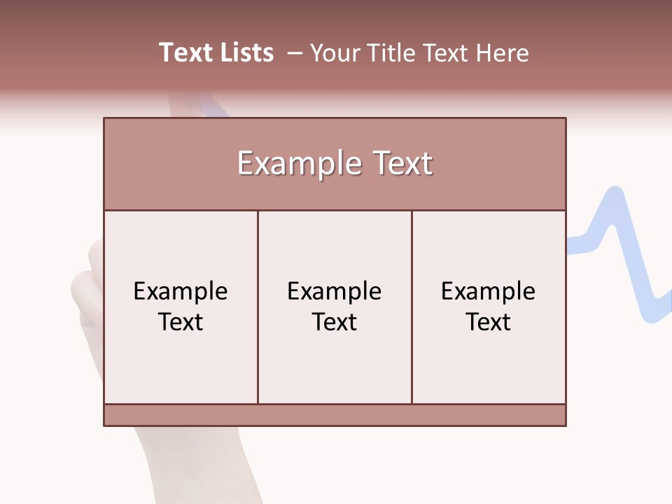 Column Space Chart PowerPoint Template