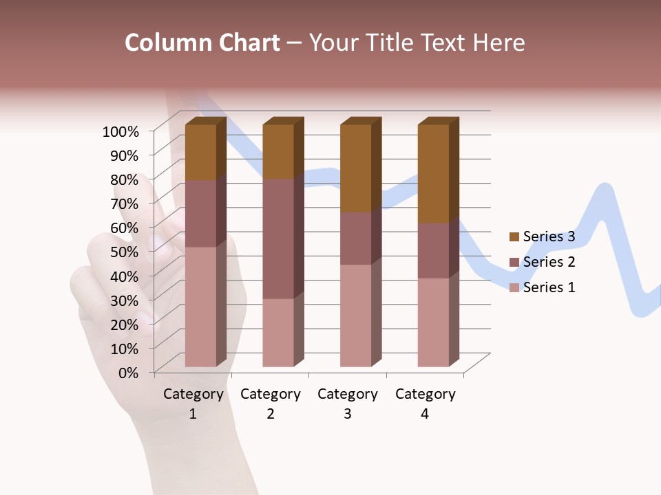 Column Space Chart PowerPoint Template