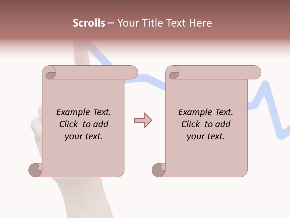 Column Space Chart PowerPoint Template