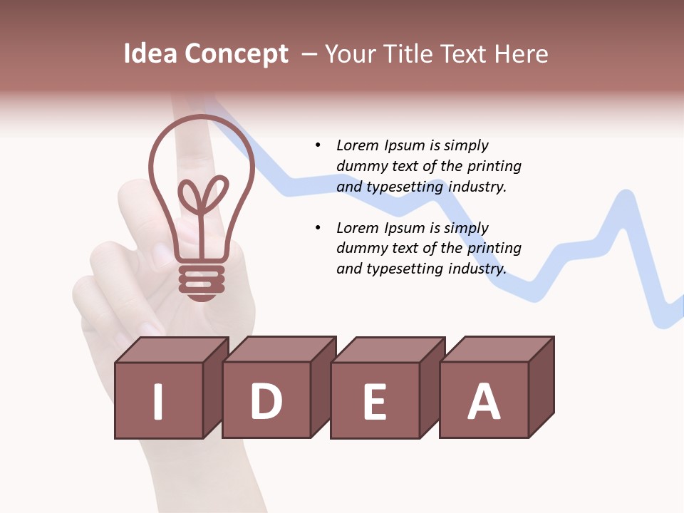 Column Space Chart PowerPoint Template