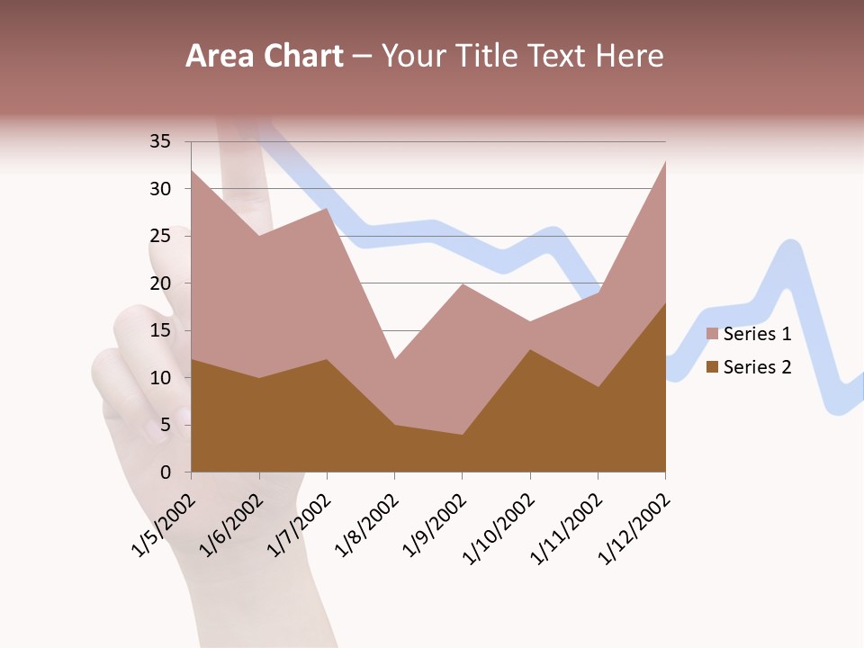Column Space Chart PowerPoint Template
