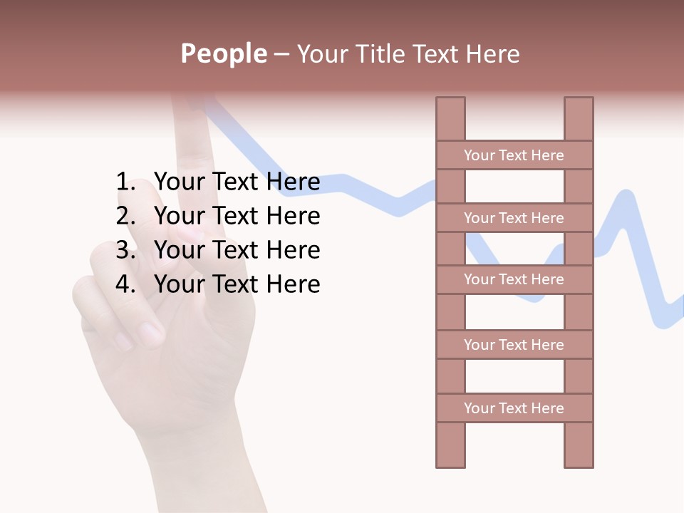 Column Space Chart PowerPoint Template