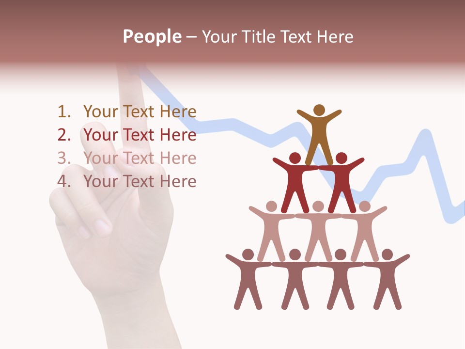 Column Space Chart PowerPoint Template