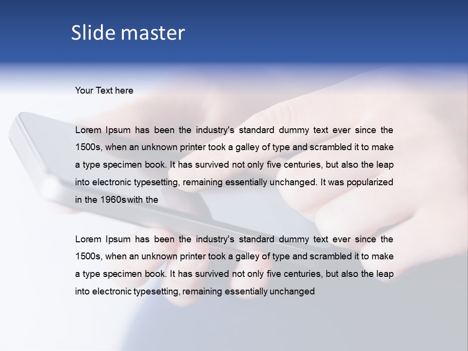 Social Computer Device PowerPoint Template