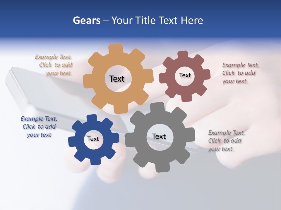 Social Computer Device PowerPoint Template