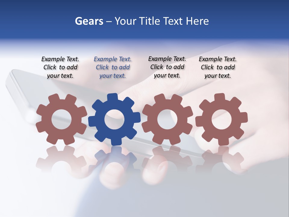 Social Computer Device PowerPoint Template