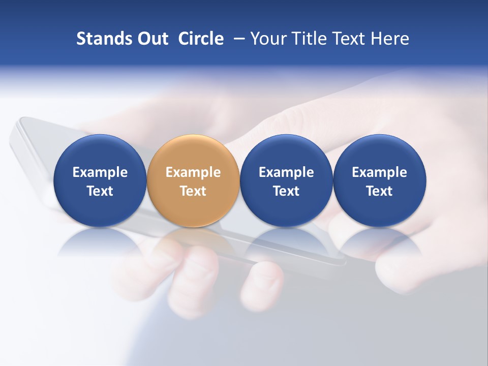 Social Computer Device PowerPoint Template