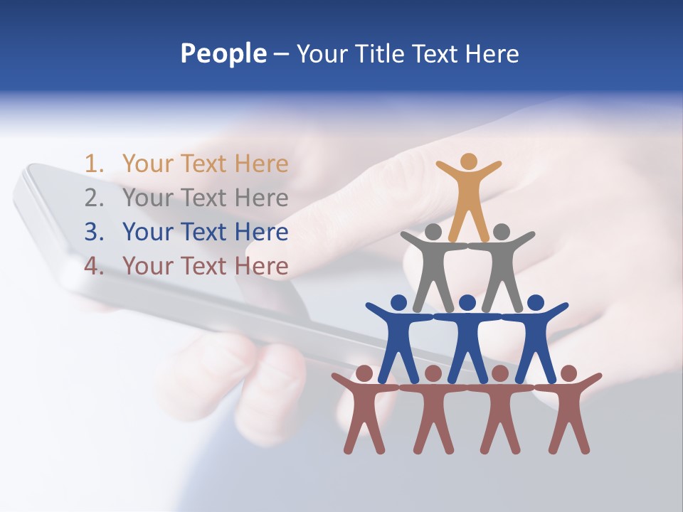 Social Computer Device PowerPoint Template