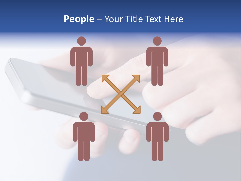 Social Computer Device PowerPoint Template