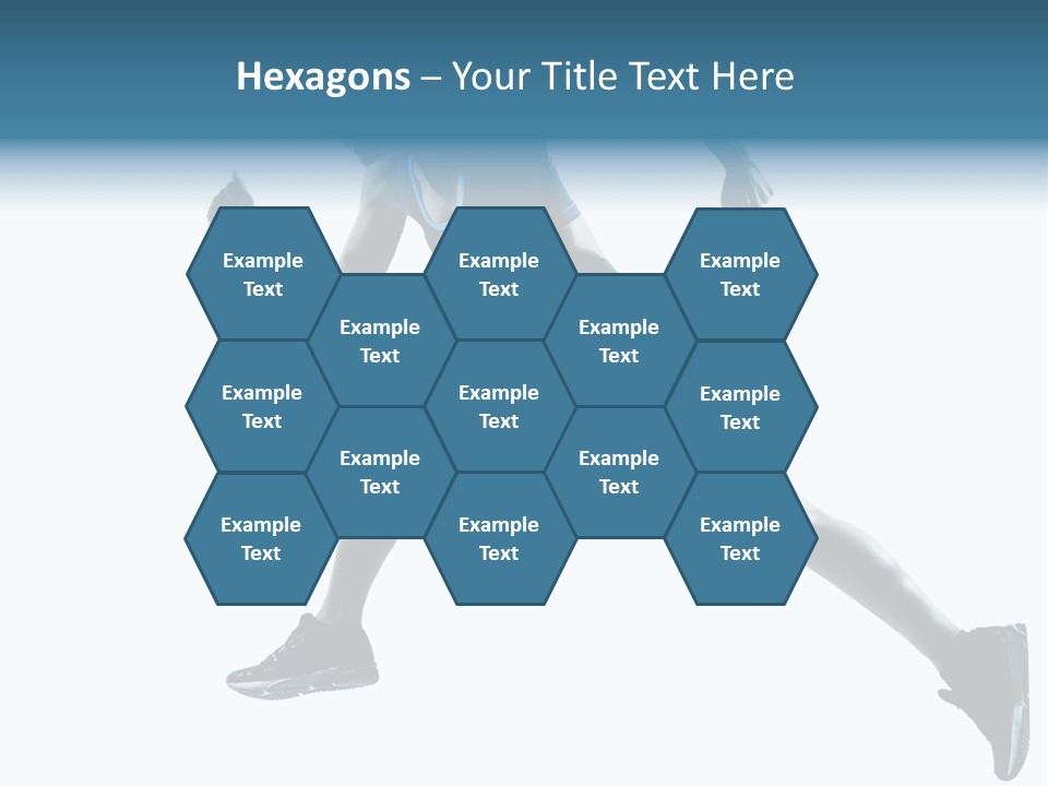 Girl Jogger Leap PowerPoint Template