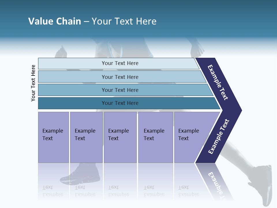 Girl Jogger Leap PowerPoint Template