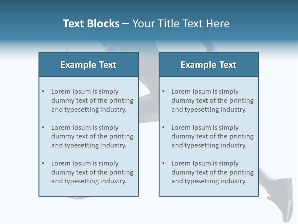 Girl Jogger Leap PowerPoint Template