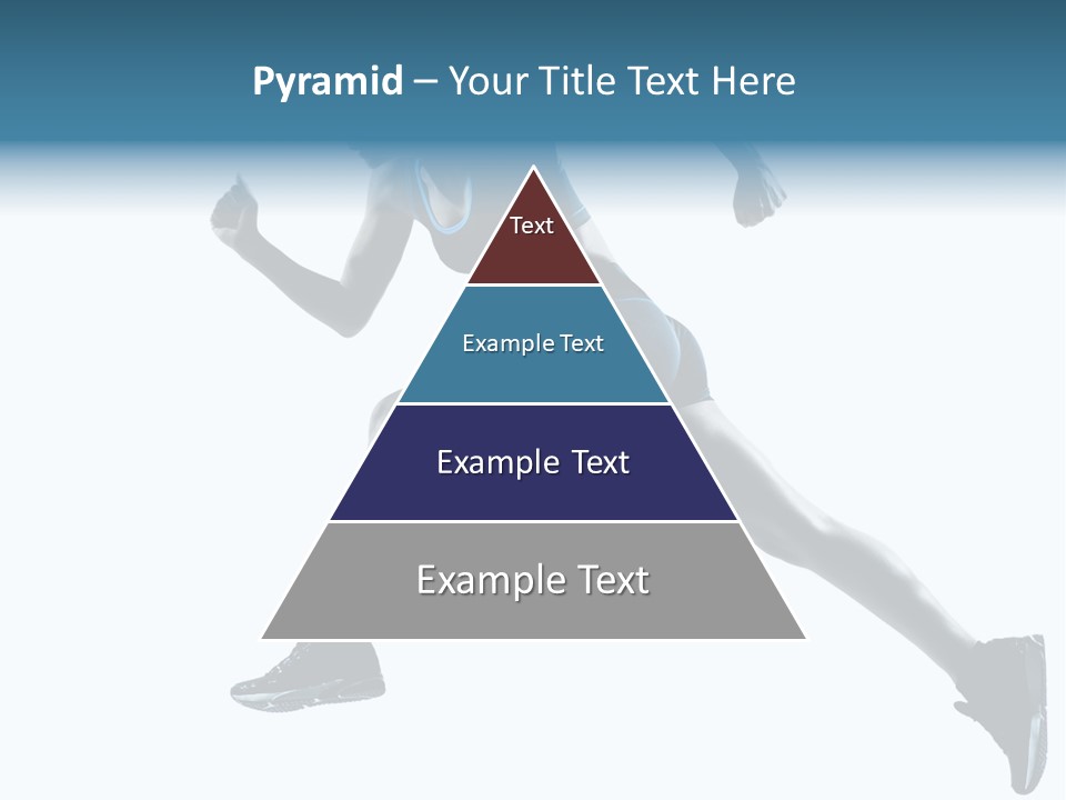 Girl Jogger Leap PowerPoint Template