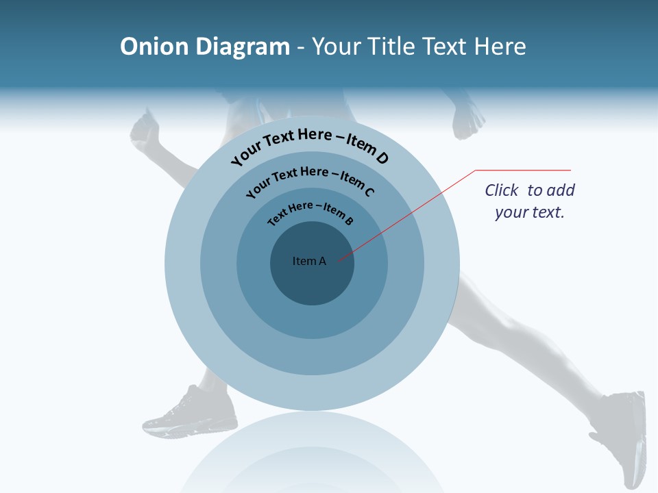 Girl Jogger Leap PowerPoint Template