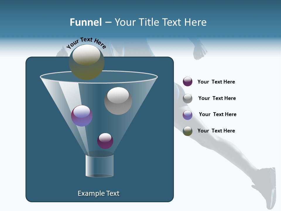 Girl Jogger Leap PowerPoint Template