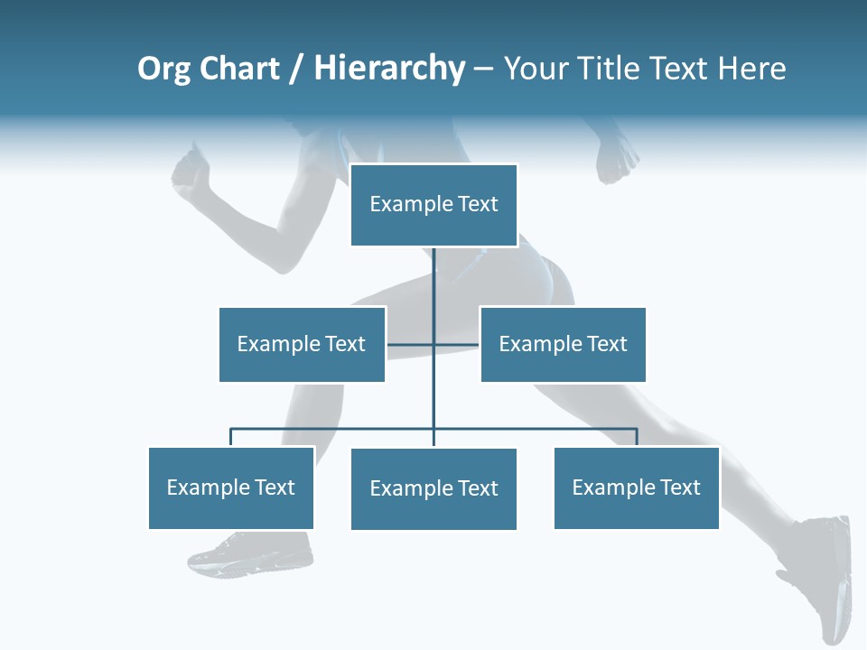 Girl Jogger Leap PowerPoint Template