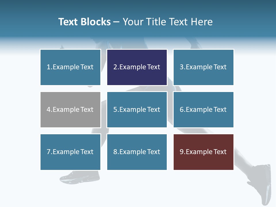 Girl Jogger Leap PowerPoint Template