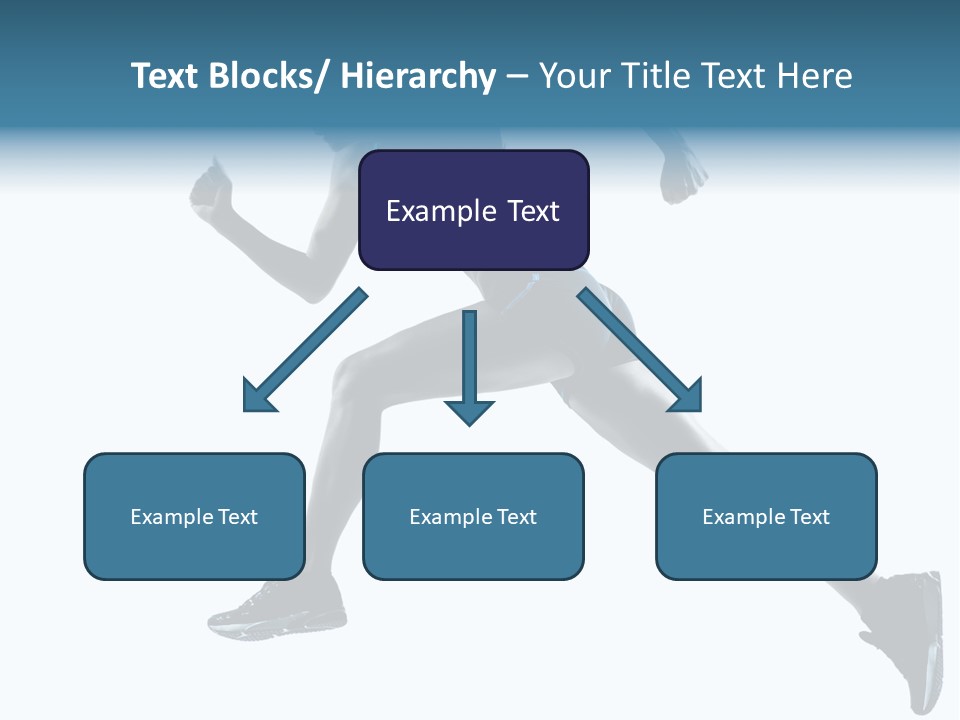 Girl Jogger Leap PowerPoint Template