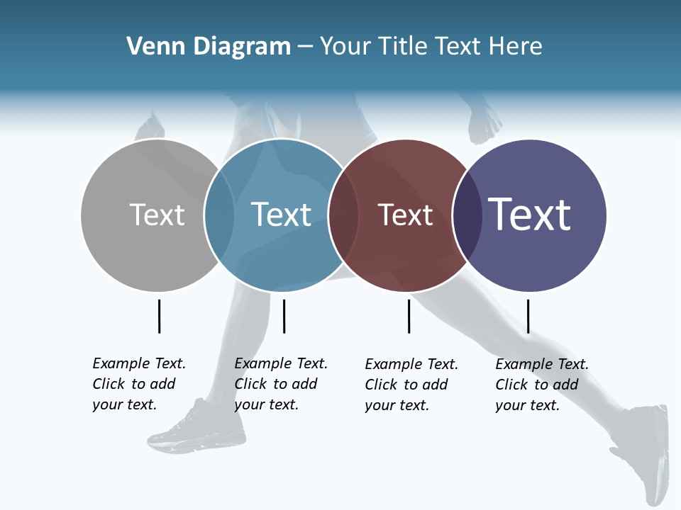 Girl Jogger Leap PowerPoint Template