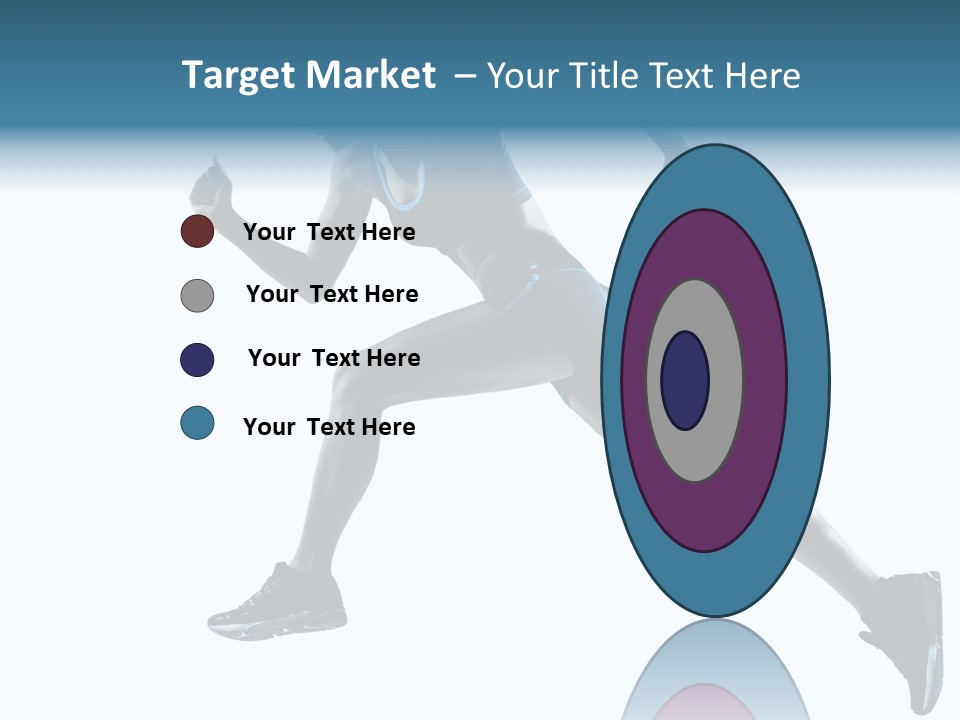 Girl Jogger Leap PowerPoint Template