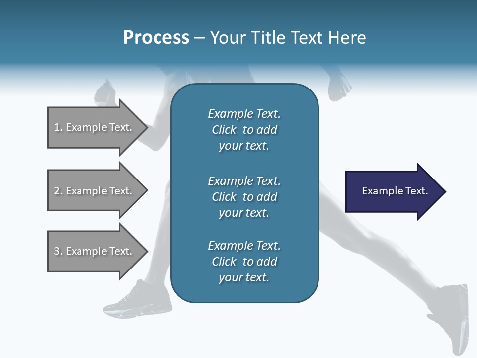 Girl Jogger Leap PowerPoint Template