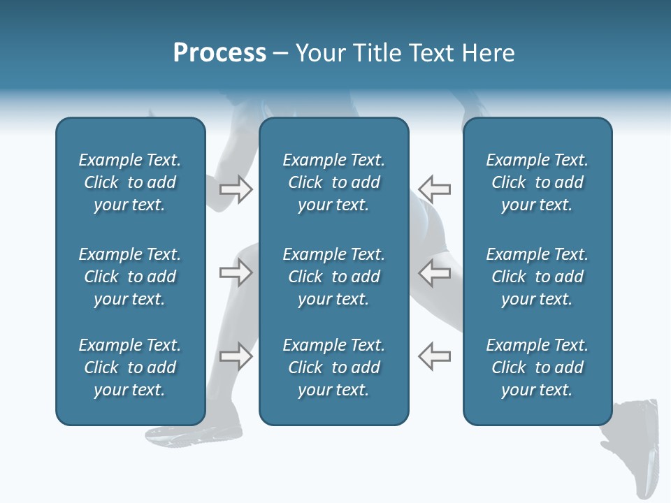 Girl Jogger Leap PowerPoint Template