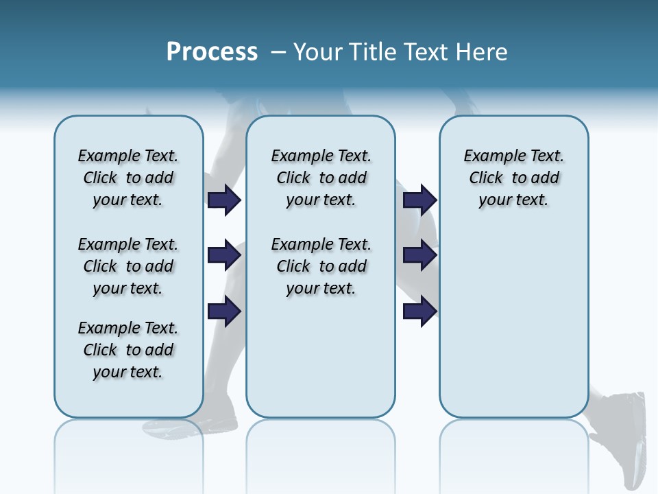 Girl Jogger Leap PowerPoint Template