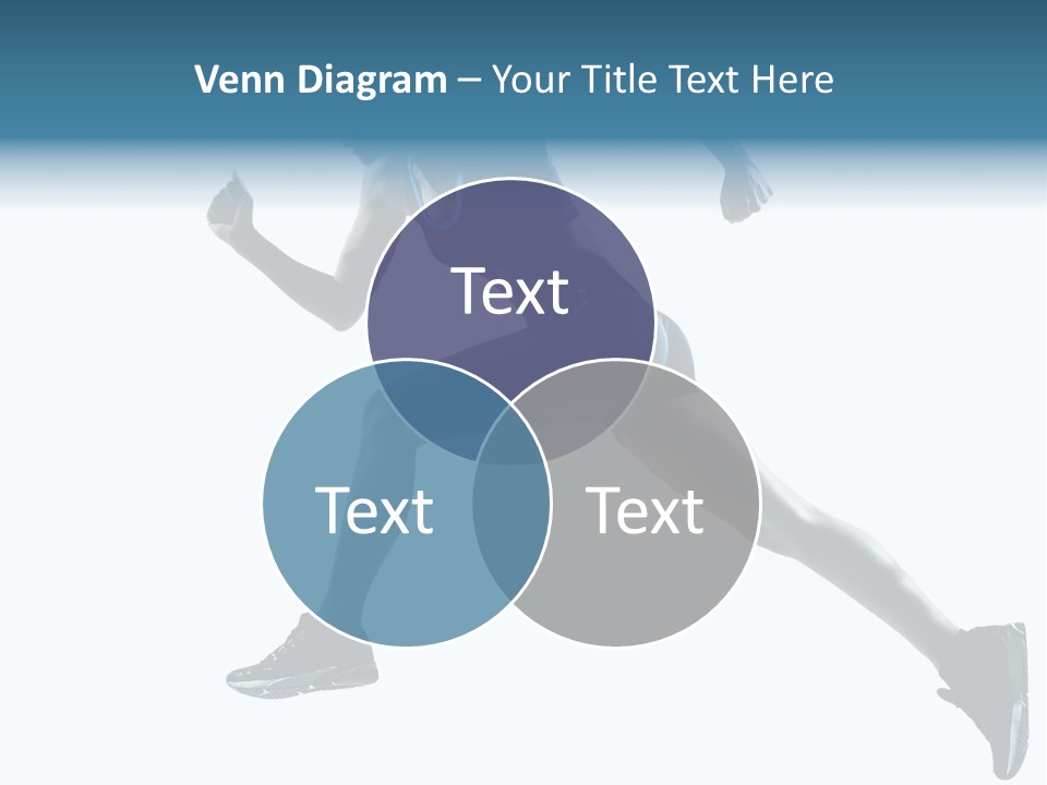 Girl Jogger Leap PowerPoint Template