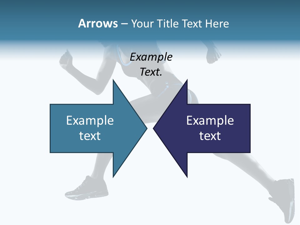 Girl Jogger Leap PowerPoint Template