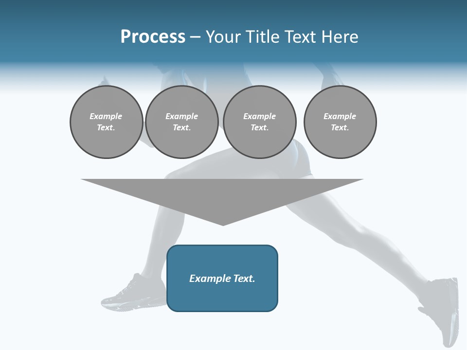 Girl Jogger Leap PowerPoint Template