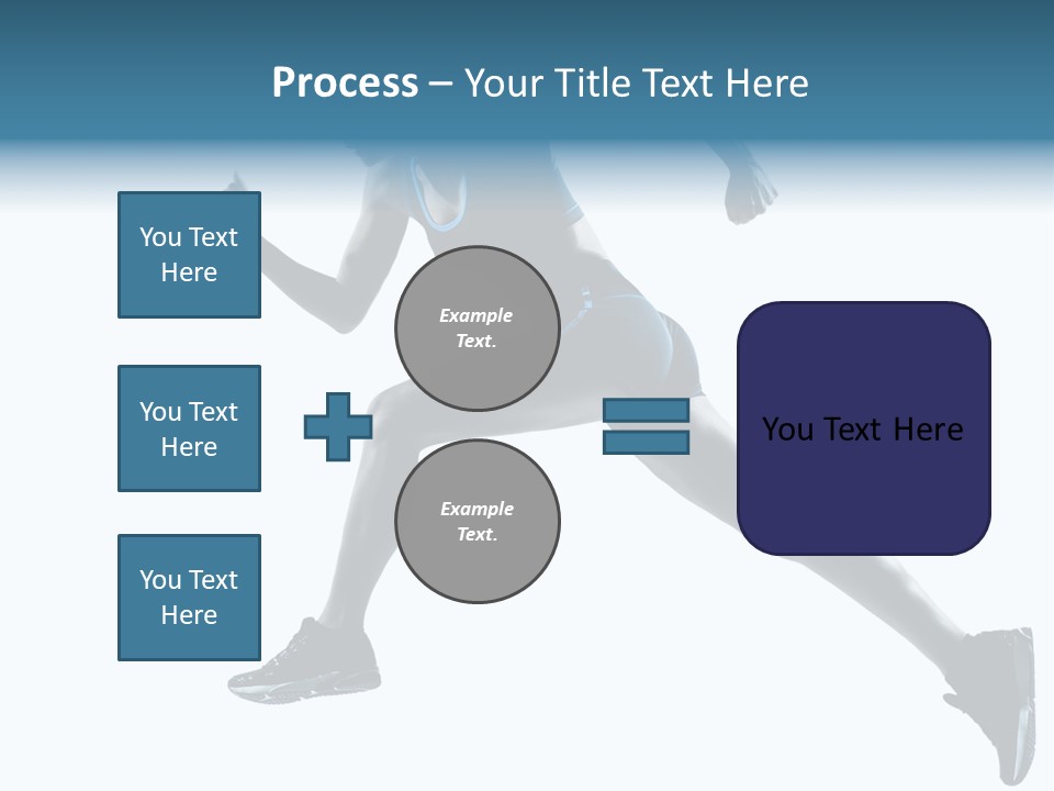 Girl Jogger Leap PowerPoint Template