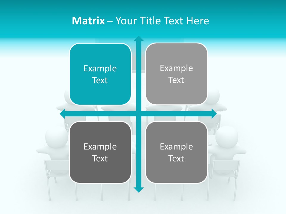 Blackboard People Studying PowerPoint Template