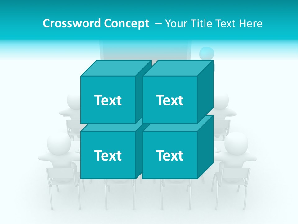 Blackboard People Studying PowerPoint Template