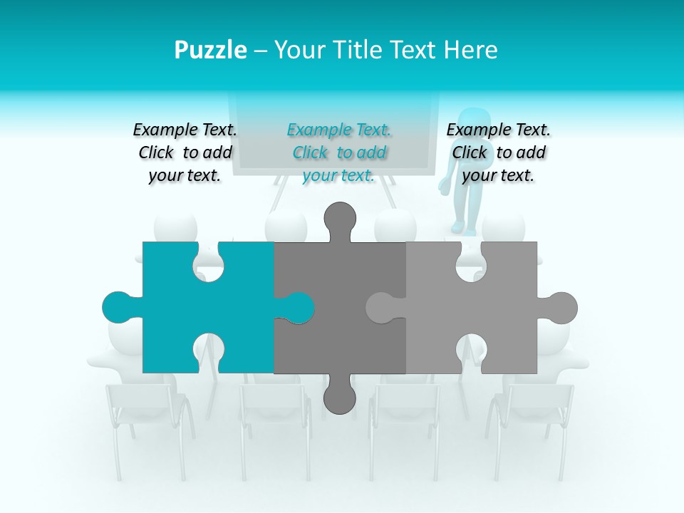 Blackboard People Studying PowerPoint Template