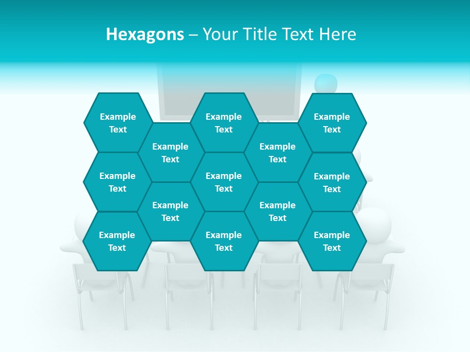 Blackboard People Studying PowerPoint Template