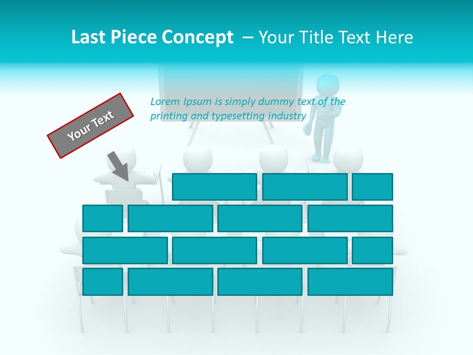 Blackboard People Studying PowerPoint Template