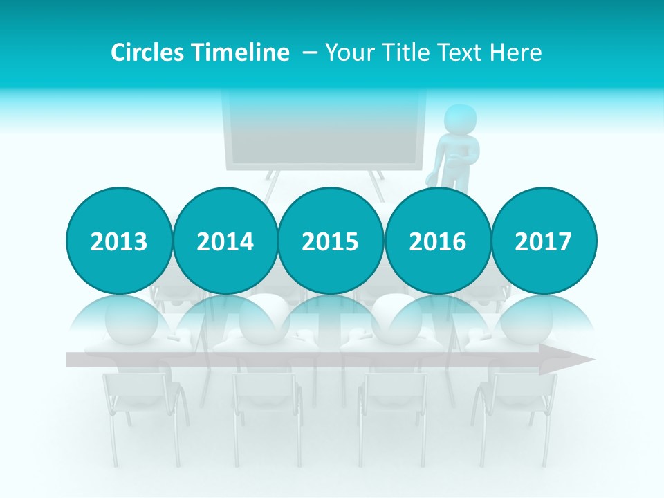 Blackboard People Studying PowerPoint Template