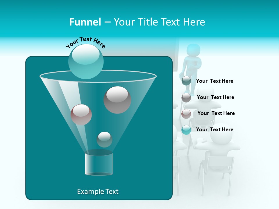 Blackboard People Studying PowerPoint Template