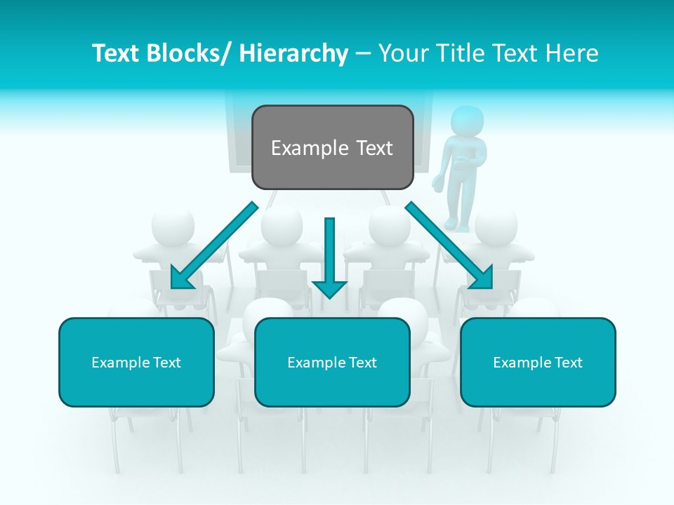 Blackboard People Studying PowerPoint Template