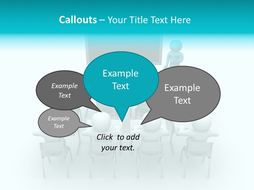 Blackboard People Studying PowerPoint Template