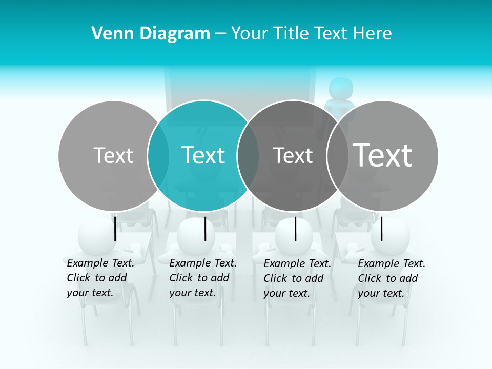 Blackboard People Studying PowerPoint Template