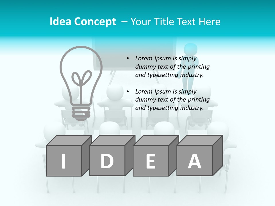 Blackboard People Studying PowerPoint Template