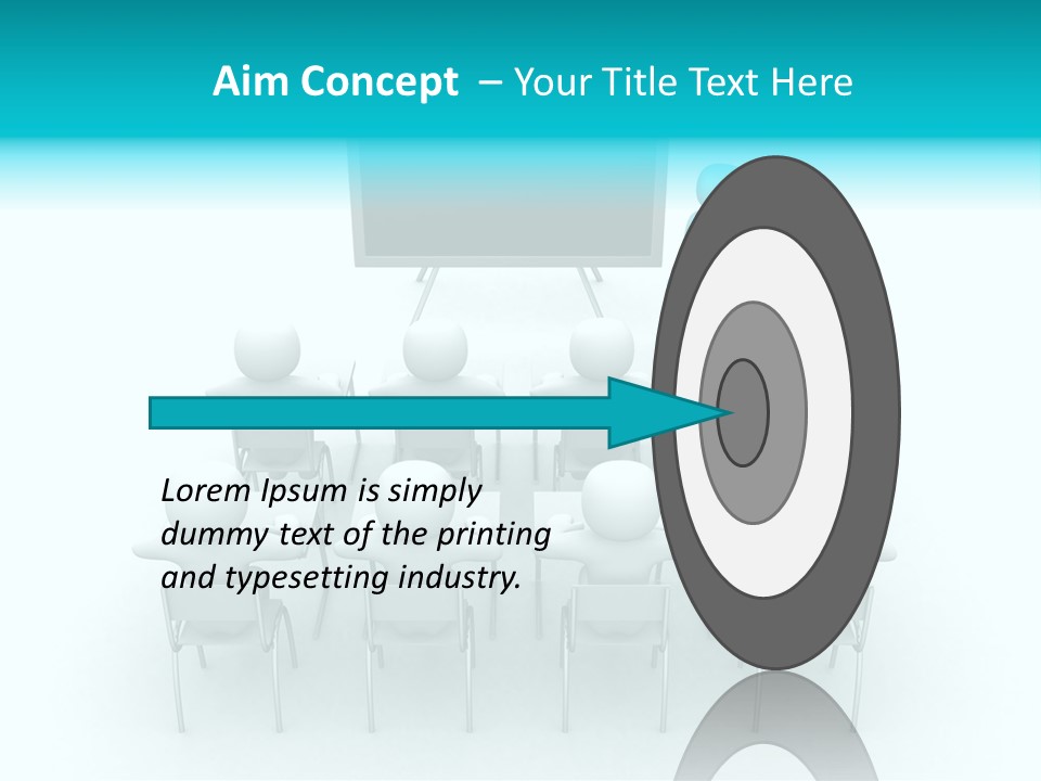 Blackboard People Studying PowerPoint Template