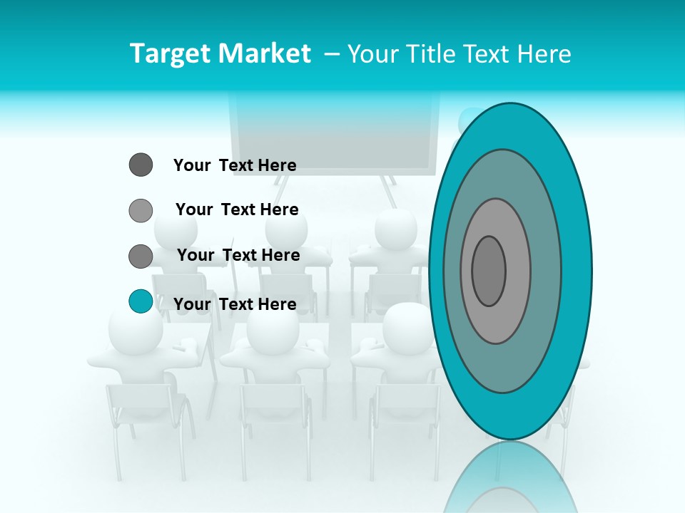 Blackboard People Studying PowerPoint Template