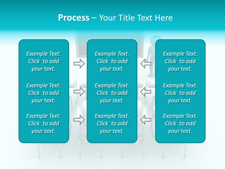 Blackboard People Studying PowerPoint Template