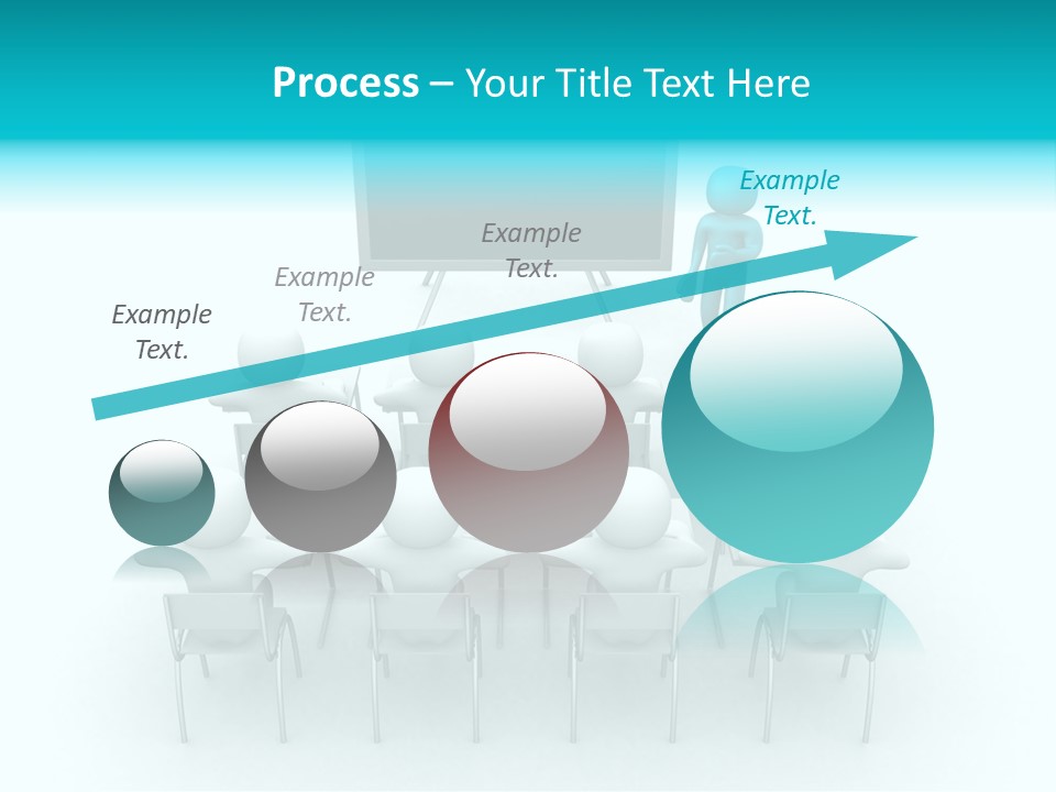Blackboard People Studying PowerPoint Template