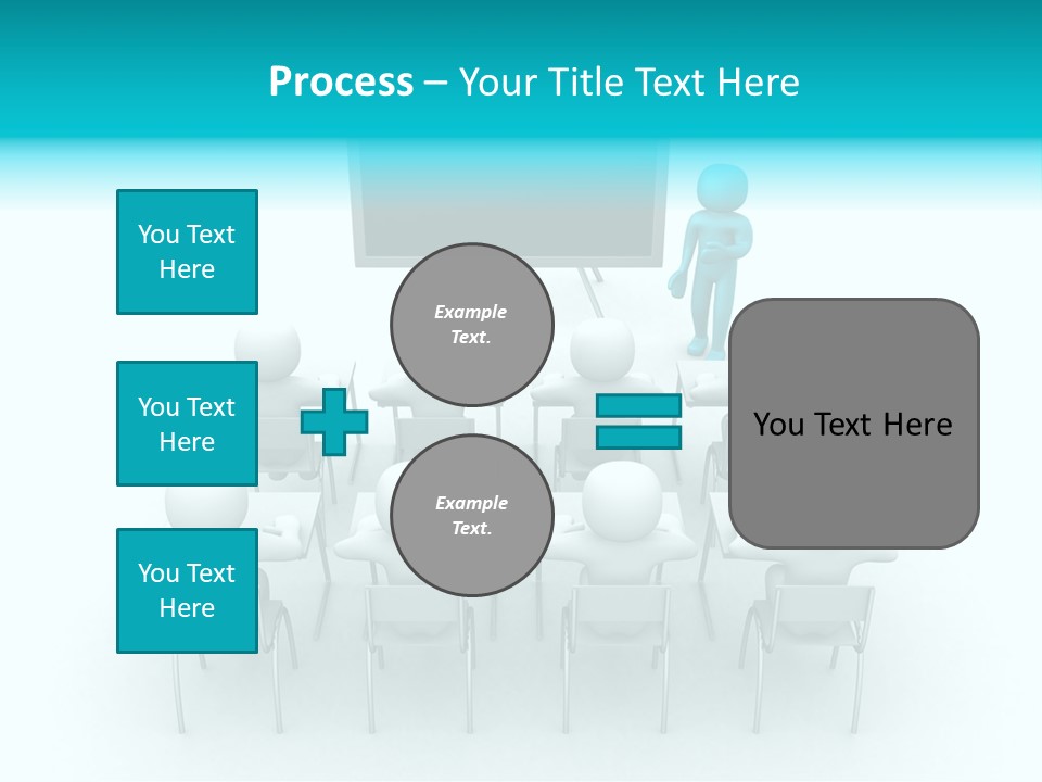 Blackboard People Studying PowerPoint Template