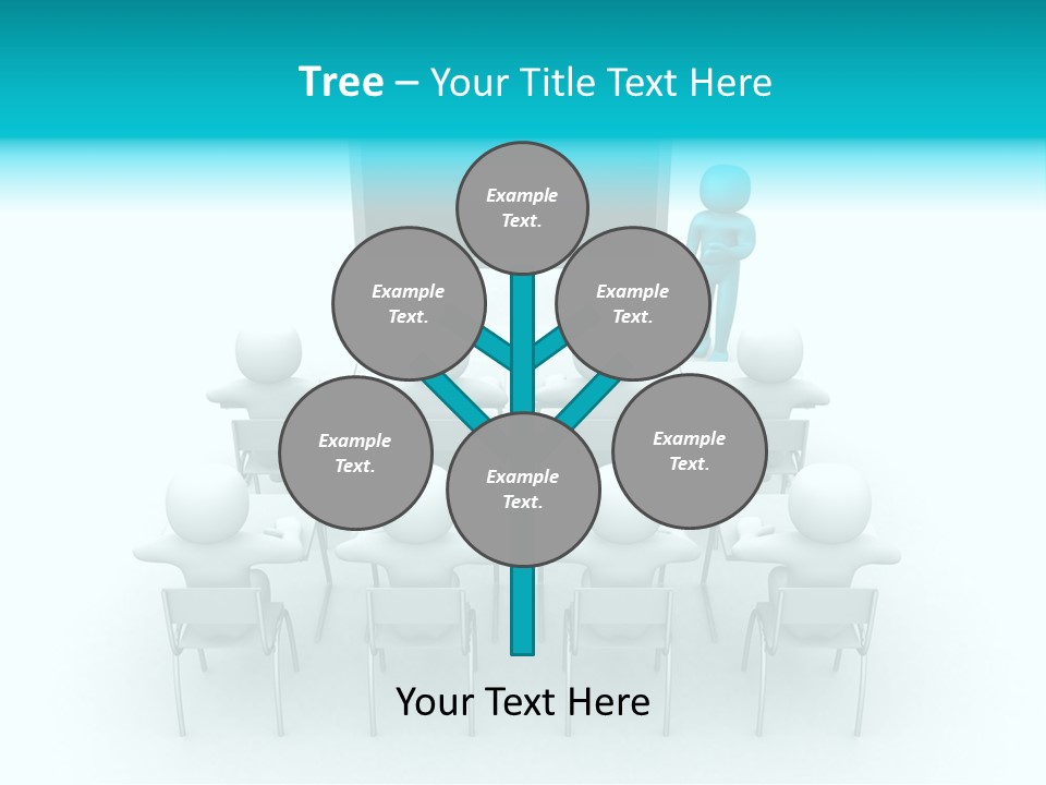 Blackboard People Studying PowerPoint Template