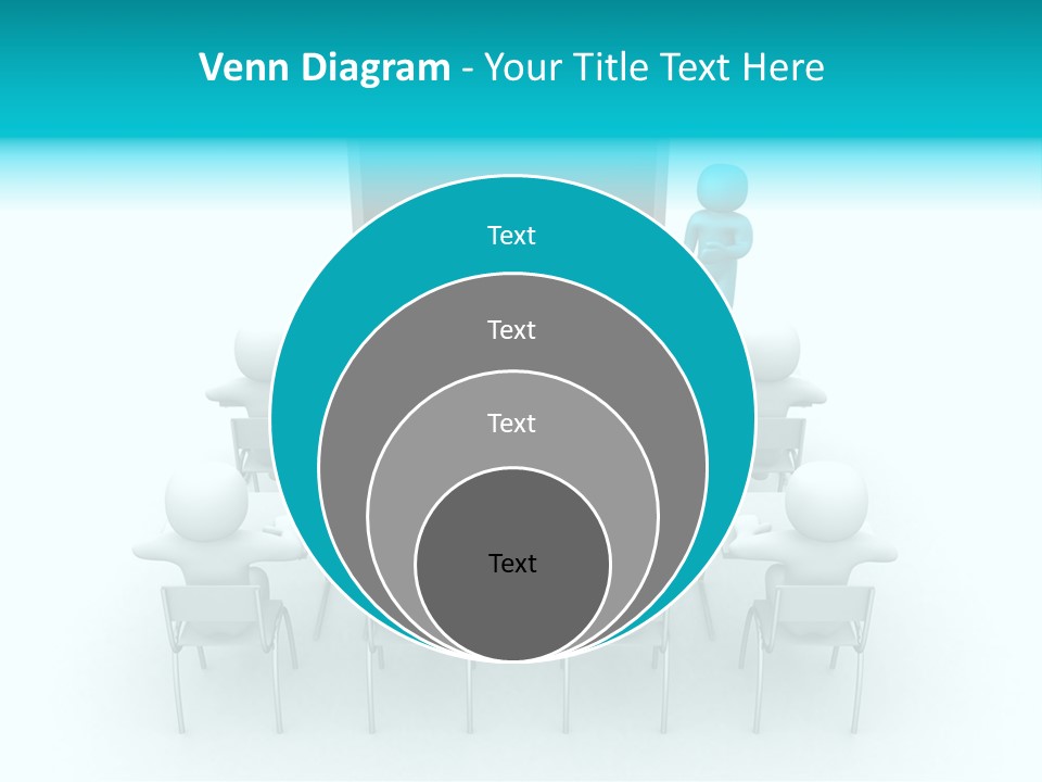 Blackboard People Studying PowerPoint Template