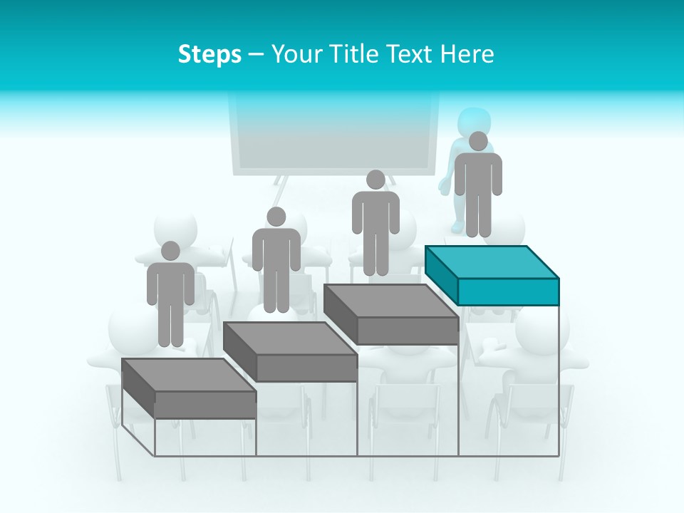 Blackboard People Studying PowerPoint Template